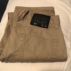 Levi’s 514 slim straight fit men’s 29X30 twill pants  / jeans